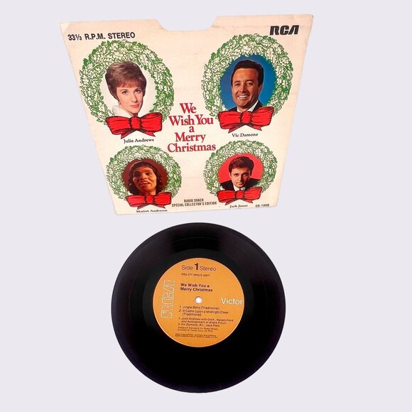 We Wish You A Merry Christmas Vinyl Record 33 1/3 R.P.M. Stereo RCA Radio Shack - Picture 3 of 3